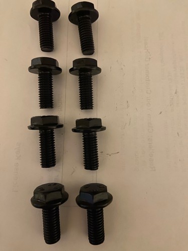 Seat bolts black - bolts, anodised