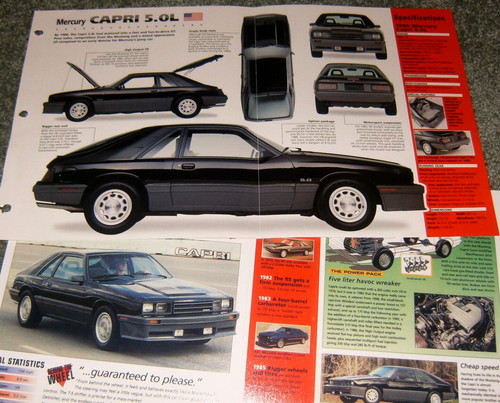 1986 mercury capri - capri, spec